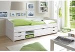 TiCAA Sofabett Funktionsbett G&auml;stebett Marlies Kiefer Wei&szlig;
