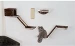 Silvio Design Katzen-Kletterwand 8-teilig grau
