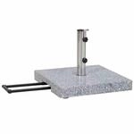 Siena Garden Granitst&auml;nder Trolley 45 kg eckig mit Tolley-Auszug und Rollen