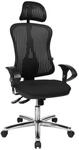 Topstar Profi B&uuml;rostuhl HJH SOLUTION DELUXE HEAD AL.U2 Stoff / Netzstoff mit
