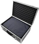 HMF 18440 Kamerakoffer, Fotokoffer Aluminium mit Tasche, individuelle Trennw&auml;nde, 48