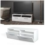 Vicco Lowboard Diego Fernsehschrank Sideboard TV Fernsehtisch Wei&szlig; Hochglanz
