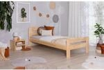 TiCAA Massivholz Einzelbett Bert Kiefer Natur