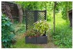 KHW Pflanzkasten mit Spalier 43 cm - 2er-Set, anthrazit