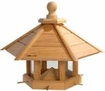 Sehr gro&szlig;es Eiche Vogelhaus "Anflug", ge&ouml;ltes Eichenholz mit