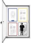 magnetoplan Schaukasten CC Au&szlig;enbereich mit Sicherheitsglas, magnetisch 6x A4
