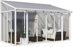 Palram - Canopia SanRemo Wintergarten, wei&szlig; in cm H 285-310 cm x B 295 cm x T 430