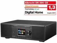 Albrecht DR890 CD/Hybridradio / Exzellenter Raumklang dank Holzgehäuse Schwarz