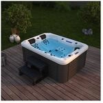 HOME DELUXE Outdoor Whirlpool BEACH - Mit Treppe und Thermoabdeckung