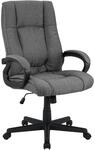 CLP B&uuml;rostuhl ergonomisch mit Rollen und H&ouml;henverstellung, Chefsessel