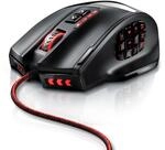 Titanwolf Gaming-Maus kabelgebunden 1000 dpi, USB MMO Mouse mit 16400dpi, 18