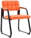 CLP Besucherstuhl gepolstert ergonomisch Canada, mit Armlehne und Stoffbezug,