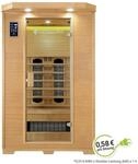 Artsauna Infrarotkabine W&auml;rmekabine Oslo mit Keramikstrahlern & Hemlockholz
