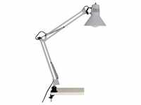 BRILLIANT Lampe, Hobby Schreibtischklemmleuchte titan, Metall, 1x A60, E27,