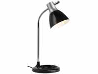 BRILLIANT Lampe Jan Tischleuchte silber/schwarz 1x A60, E27, 40W, geeignet für