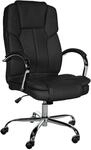 CLP Ergonomischer B&uuml;rostuhl BIG Xanthos I XXL Komfort Mit Wippfunktion Und Armlehnen