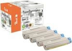 Peach O4386/87/36/85 4 Toner (bk, c/m/y) ersetzt OKI 43865708-43872305-7 f&uuml;r z.B.