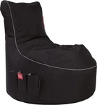 Gamewarez Gaming Sitzsack Classic - Fabric Cosmic Lightning (Schwarz/Grau)