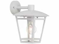BRILLIANT Lampe Riley Außenwandleuchte hängend weiß 1x A60, E27, 40W, geeignet