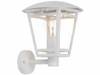 BRILLIANT Lampe Riley Außenwandleuchte stehend weiß 1x A60, E27, 40W, geeignet