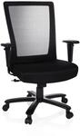 hjh OFFICE XXL Drehstuhl XXL EXTENDER Stoff / Netzstoff mit Armlehnen