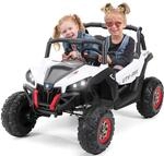 Kinder-Elektroauto UTV Buggy MX Allrad 4x4 (Schwarz Wei&szlig;)