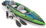 INTEX 68306NP - Kajak - Challenger K2 (gr&uuml;n, 351x76x38cm) Kayak