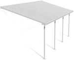 Palram Canopia Feria Terrassen&uuml;berdachung wei&szlig; 610x295x260-305 in cm (LxBxH)