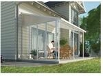 Palram - Canopia Seitenwand f&uuml;r 3m Tiefe Terrassen&uuml;berdachung, wei&szlig;