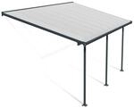 Palram Canopia Feria Terrassen&uuml;berdachung anthrazit 546x295x260-305 in cm (LxBxH)