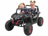 Kinder-Elektroauto UTV Buggy MX Allrad 4x4 (Schwarz)