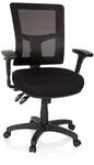 hjh OFFICE Profi Chefsessel IMPACT PRO Stoff / Netzstoff mit Armlehnen