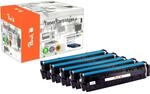 Peach HP 203 A 5 Toner (2*bk, c/m/y) ersetzt HP No. 203A, CF540A*2, CF541A,...