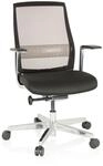hjh OFFICE High End B&uuml;rostuhl FOUNTAINE PRO Stoff / Netzstoff mit Armlehnen