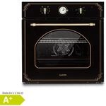 Victoria Einbaubackofen Retro-Design 9 Funktionen 50-250&deg;C schwarz Schwarz