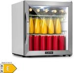 Beersafe L Crystal White K&uuml;hlschrank 47 Ltr 2 B&ouml;den Glast&uuml;r Edelstahl
