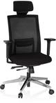 hjh OFFICE Profi Chefsessel CAPTIVA Stoff / Netzstoff mit Armlehnen