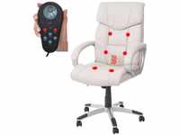 Massage-Bürostuhl MCW-A71, Drehstuhl Chefsessel, Heizfunktion Massagefunktion