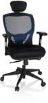 hjh OFFICE High End B&uuml;rostuhl VENUS BASE Stoff / Netzstoff mit Armlehnen
