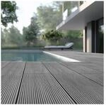 HOME DELUXE WPC Terrassendielen Komplettset (inkl. Unterkonstruktion) SAMANA -