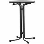 MFG Stehtisch &Oslash; 70x110 cm, grau, klappbar Stahlrohrgestell