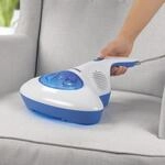 CLEANmaxx Milben-Handstaubsauger mit UV-C-Licht 300W blau/wei&szlig;