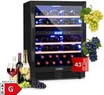 Vinovilla 43 Built-In Duo Onyx Weink&uuml;hlschrank 129l 43 Fl. 2 Zonen