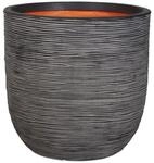 CAPI EUROPE Capi Jardiniere Nature Rib 43 x 41 cm anthrazit KOFZ933 424243