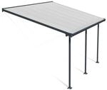 Palram Canopia Feria Terrassen&uuml;berdachung anthrazit 425x295x260-305 cm (LxBxH)
