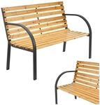 Juskys Gartenbank Modena &ndash; 2-Sitzer Sitzbank mit Armlehnen & R&uuml;ckenlehne &ndash;