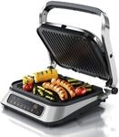 Arendo Kontaktgrill mit Digitalsteuerung - Tischgrill / Sandwichmaker / Panini Grill