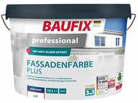 BAUFIX professional Fassadenfarbe Plus weiss seidenmatt, 10 Liter, Außenwand...