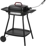 Gatsby Elektrogrill 2000W Antihaft-Grillfl&auml;che Seitentische schwarz Schwarz