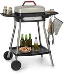 Gatsby Elektrogrill 2000W Antihaft-Grillfl&auml;che Seitentische Schwarz/Beige